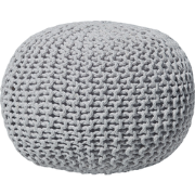 CONRAD - Poef - Lichtgrijs - 50 cm - Katoen