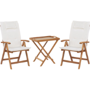 JAVA - Bistroset voor 2 - Gebroken wit - Acaciahout