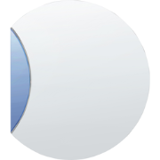 CAMBRAI - Wandspiegel - Blauw - 70 x 79 cm - Glas