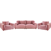 LUVOS - Banken set - Roze - Fluweel