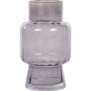 MEGALO - Decoratieve vaas - Grijs - Glas