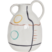 DORY - Bloemenvaas - Wit - Steengoed