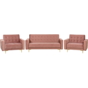 ABERDEEN - Bankstel - Roze - Fluweel