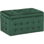 MICHIGAN - Ottomaan - Donkergroen - Fluweel