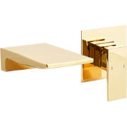 KARUAY - Wandgemonteerde mengkraan - Goud - Messing