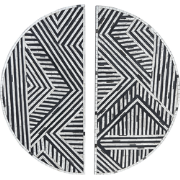 MANDAU - Wanddecoratie - Wit - Glas