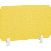WALLY - Bureauscherm - Mosterdgeel - 80 cm - Polyester