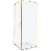 DARLI - Douchecabine - Goud - 70 x 70 x 185 cm - Veiligheidsglas