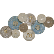 HASSIUM  - Wanddecoratie - Blauw - Metaal