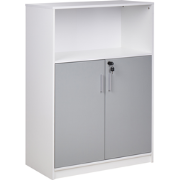 ZEHNA - Sideboard - Lichtgrijs - Vezelplaat