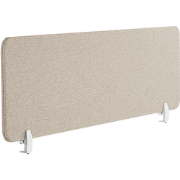WALLY - Bureauscherm - Beige - 130 cm - Polyester