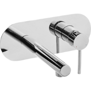 CLAVIJO - Wandgemonteerde mengkraan - Zilver - Messing