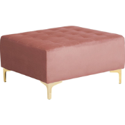 ABERDEEN - Ottomaan - Roze - Fluweel