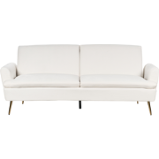 VETTRE  - Slaapbank 3-zits - Gebroken wit - Fluweel