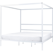LESTARDS - Hemelbed - Wit - 180 x 200 cm - Staal