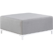 ROVIGO - Ottomaan - Lichtgrijs - Polyester