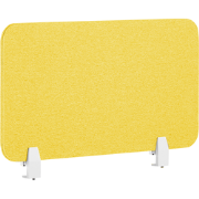 WALLY - Bureauscherm - Mosterdgeel - 72 cm - Polyester