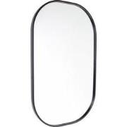 Fragix Iris Spiegel Ovaal - Zwart - Metaal - 80x50