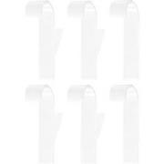 QUVIO Handdoekhouder plastic haakje - set van 6 - Wit