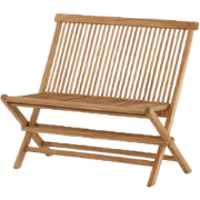 Joan houten tuinbank naturel - 100 x 62 cm