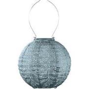 LUMIZ Solar tuinverlichting Folia Rond - 20 cm - Grijs Blauw