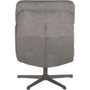 Draaifauteuil Alvar + Hocker 53x57x83 cm