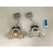 Auto Hangdeco 7 cm 2Ass Zilv/Gd