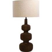 Tafellamp Bruin - 40cm - Hout - Tafellamp Andrea