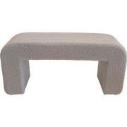 Halbankje Taupe Bouclé  - 99x38x46cm - Sera