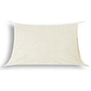 hanSe® Schaduwdoek Rechthoek Waterdoorlatend 2,5x4,5 m Zonnedoek Creme