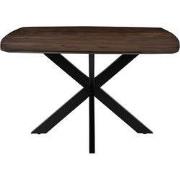 LABEL51 Eetkamertafel Blake - Espresso - Mangohout - 130x130 cm