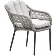 Pescara Dining Tuinstoel Carbon Black/Desert Sand