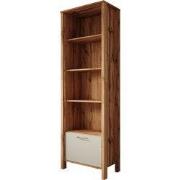 Meubella - Boekenkast Isaac 3 - Eiken - 66 cm