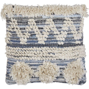 EYTELIA  - Sierkussen - Blauw - 45 x 45 cm - Katoen