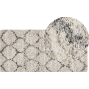 YEREVAN - Shaggy tapijt - Lichtbeige - 80 x 150 cm - Polypropyleen