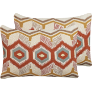 MAJRA  - Sierkussen set van 2 - Multicolor - 40 x 60 cm - Katoen