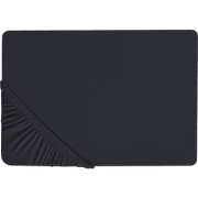 JANBU - Laken - Zwart - 90 x 200 cm - Katoen