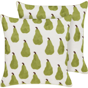 TRACHELIUM - Sierkussen set van 2 - Groen - 45 x 45 cm - Polyester