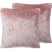 HOSTA  - Sierkussen set van 2 - Roze - 45 x 45 cm - Fluweel