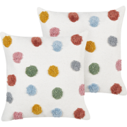 WALLFLOWER - Sierkussen set van 2 - Meerkleurig - 45 x 45 cm - Katoen