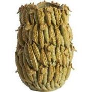 Light&living Vaas deco 31,5x30,5x45 cm FABA keramiek olijf groen-bruin