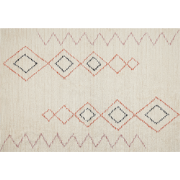 GUWAHATI - Laagpolig vloerkleed - Beige - 140 x 200 cm - Katoen