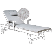 TOSCANA/JAVA/AMANTEA  - Tuinligkussen - Grijsmelange - Polyester