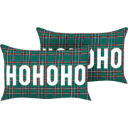 JOYCANDY - Sierkussen set van 2 - Groen - 30 x 50 cm - Polyester