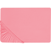 JANBU - Laken - Koraalrood - 180 x 200 cm - Katoen