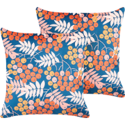SUMAC - Sierkussen set van 2 - Multicolor - 45 x 45 cm - Fluweel