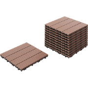 ATELETA - Terrastegels set van 11 - Bruin - WPC