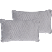 MOTARI - Sierkussen set van 2 - Grijs - 30 x 50 cm - Polyester