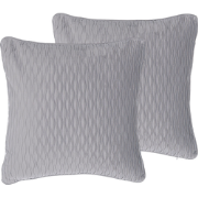 MOTARI  - Sierkussen set van 2 - Grijs - 45 x 45 cm - Polyester
