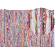 BARTIN - Laagpolig vloerkleed - Kleur/Wit - 160 x 230 cm - Polyester